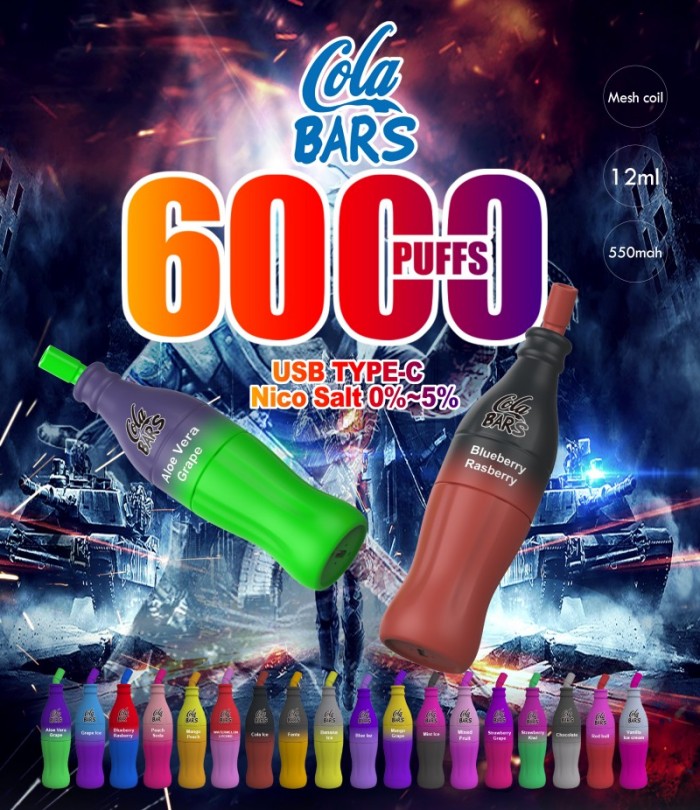 Waarom Cola Bars 6000 Puffs Wegwerp Vape